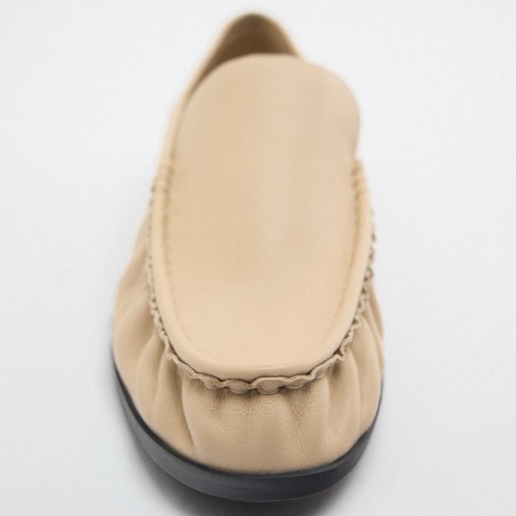 NWT Zara Leather Loafers - Picture 5 of 14
